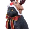 P-87213234641033-20260406093148.webp Unyqoos® Schattige hangende kerstdecoratie met zwarte kat en rendierhoed