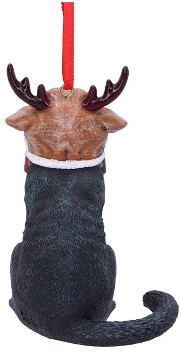 P-87213234641034-20260406093200.webp Unyqoos® Schattige hangende kerstdecoratie met zwarte kat en rendierhoed