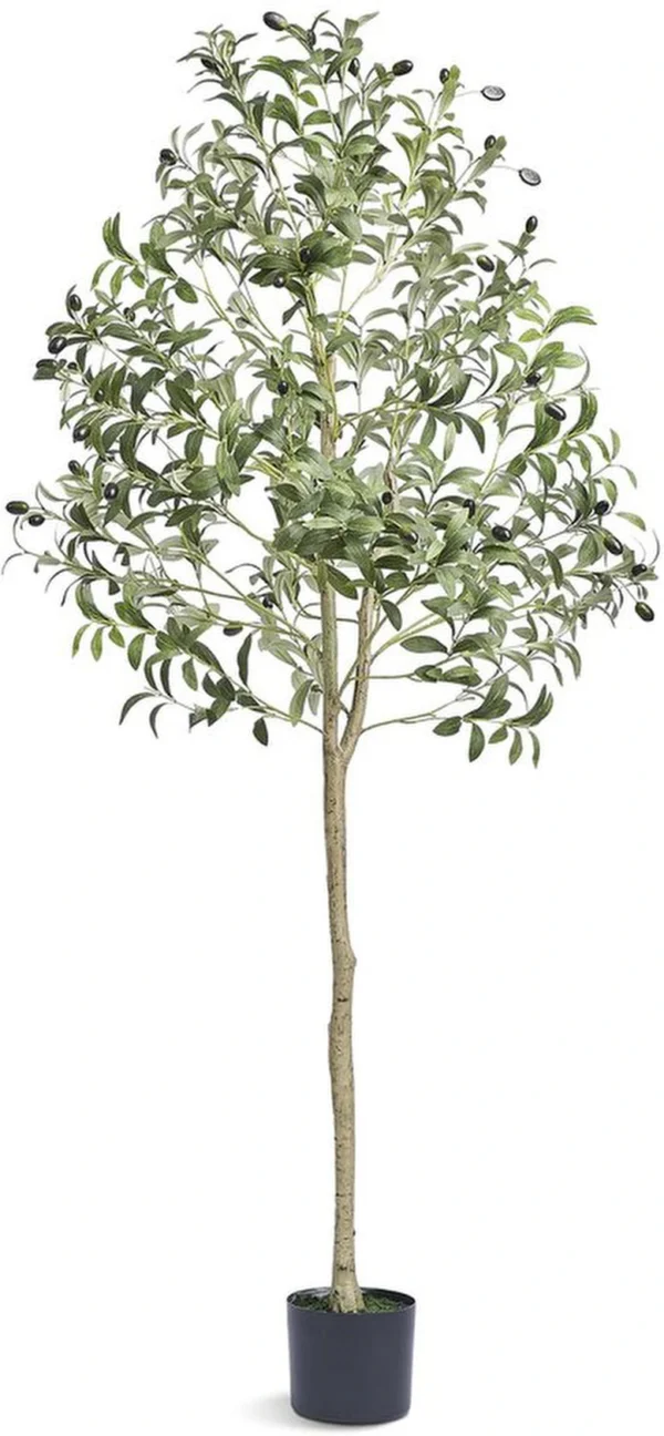 Unyqoos® Kunstmatige Olijfboom van 155 cm Hoog voor Binnen- en Buitendecoratie, Geurloos en Waterdicht