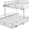 P-87213234698253-20260406100230.webp Unyqoos® Uittrekbare kastorganizer met 2 niveaus voor efficiënte opbergruimte in de keuken