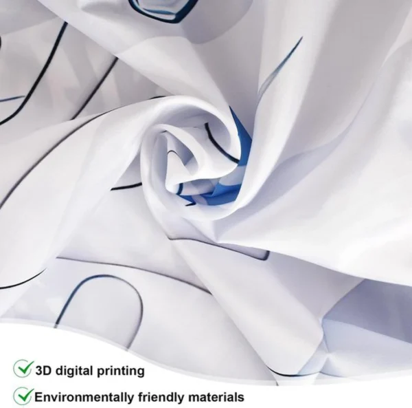 Unyqoos® Decoratief douchegordijn met onderwatermotief en schimmelwerende eigenschappen