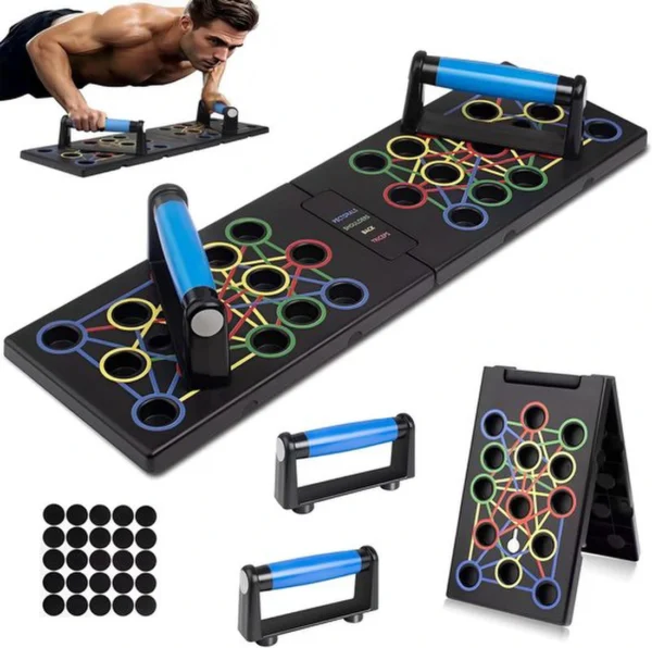 Unyqoos® Opvouwbaar push-up board voor veelzijdige en effectieve thuistraining