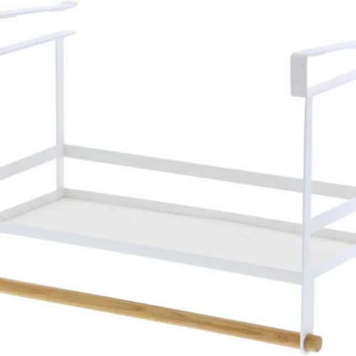 P-87213234740270-20260406101658.webp Unyqoos® Ruimtebesparend kruidenrek van staal en hout voor de keuken