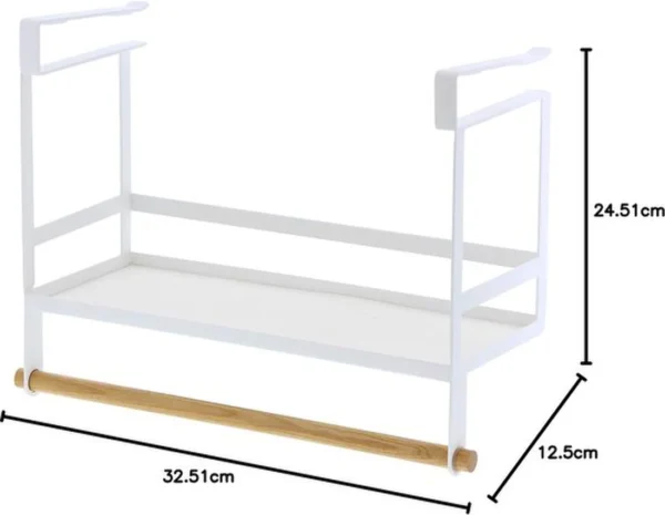 P-87213234740274-20260406101712.webp Unyqoos® Ruimtebesparend kruidenrek van staal en hout voor de keuken