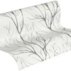 Unyqoos® Hoogwaardig vliesbehang met glanzend boommotief en metallic uitstraling