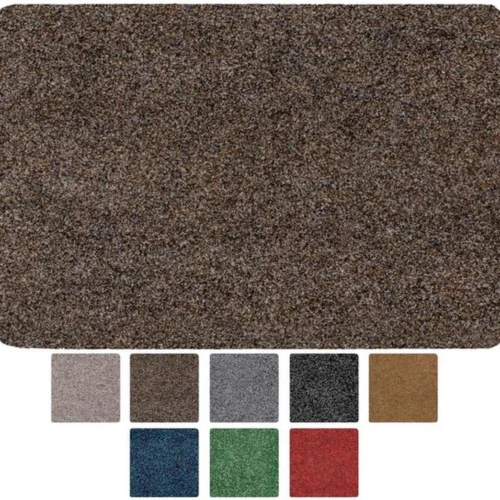 Unyqoos® antislip deurmat voor binnen en buiten in donkerbruin