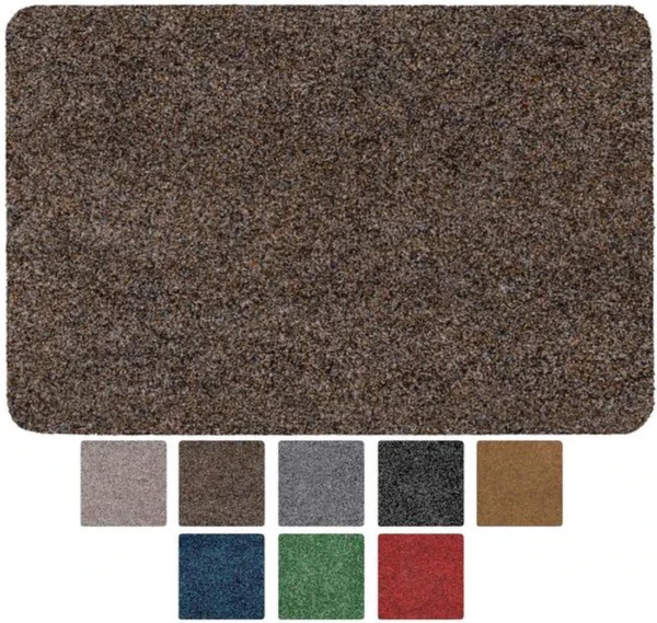 Unyqoos® antislip deurmat voor binnen en buiten in donkerbruin