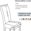 Unyqoos® Set van 6 Grijze Rekbare Stoelhoezen voor Eetkamer en Feestdecoratie