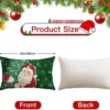Unyqoos® Set van vier feestelijke kussenslopen met kerstman en sneeuwpop ontwerp
