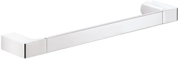 Unyqoos® Elegant verchroomd handdoekenrek van 35 cm met glas en messingelementen