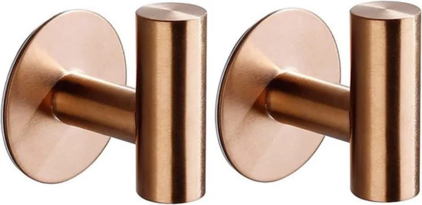 P-87213234814210-20260406120916.webp Unyqoos® Zelfklevende roestvrijstalen handdoekhaken in roségoud voor badkamer en keuken