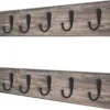 Unyqoos® Set van 10 stijlvolle zwarte haken voor garderobe en badkamer