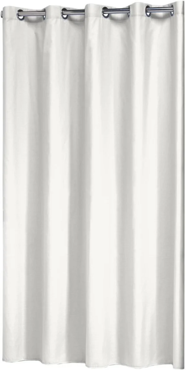 Unyqoos® Elegant Wit Douchegordijn van Katoen en Polyester met Extra Grote Ogen 180 x 200 cm