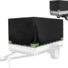 P-87213234848660-20260406201922.webp Unyqoos® Waterdicht afdekzeil voor aanhangers met reflecterende strepen en verstevigde hoeken, Zwart, 210x114x90cm