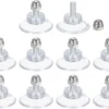 P-87213234861740-20260406121220.webp Unyqoos® Set van 10 Transparante Zuignappen met Schroef voor Diverse Gladde Oppervlakken