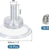 P-87213234861748-20260406121241.webp Unyqoos® Set van 10 Transparante Zuignappen met Schroef voor Diverse Gladde Oppervlakken