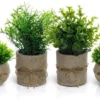 P-87213234887340-20260405141958.webp Unyqoos® Set van vier realistische kunstplanten in pot voor stijlvolle binnenhuisdecoratie