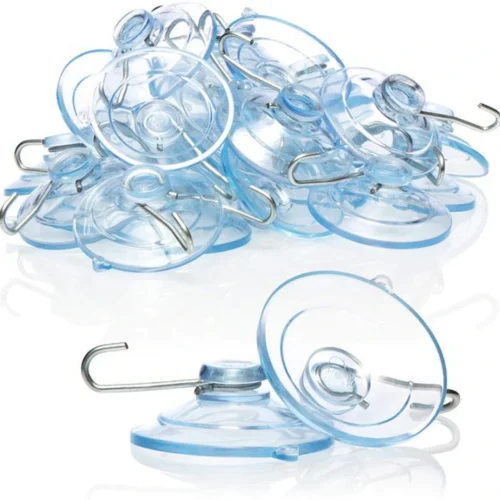 P-87213234887890-20260406121332.webp Unyqoos® Set van 20 universele zuignappen met metalen haken voor diverse toepassingen