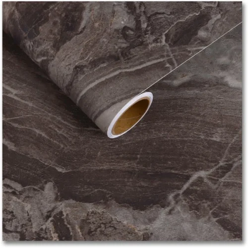 Unyqoos® Bruin Zelfklevend Marmerfolie voor Meubels en Wanden - Waterdicht en Krasbestendig