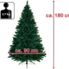 Unyqoos® Realistische kunstkerstboom met eenvoudig vouwsysteem en decoratieset