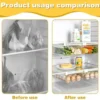 Unyqoos® Praktische uittrekbare koelkastorganizer voor groenten en fruit, set van 2