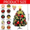 Unyqoos® Compacte kerstboom met sfeervolle verlichting en decoraties voor binnen