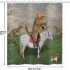 Unyqoos® Grappig Kat Cowboy Douchegordijn met Waterdichte Coating en Eenvoudige Installatie, 180 x 200 cm