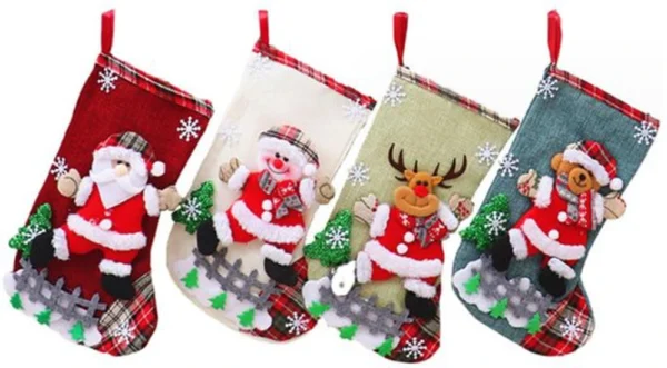 Unyqoos® Charmante Kerstdecoratie Sokken Set voor Huis en Boom Versiering
