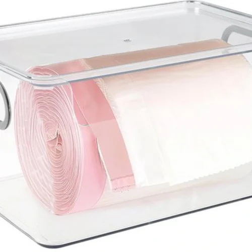 P-87213234946430-20260406094632.webp Unyqoos® Ruimtebesparende transparante vuilniszakhouder voor keuken en badkamer