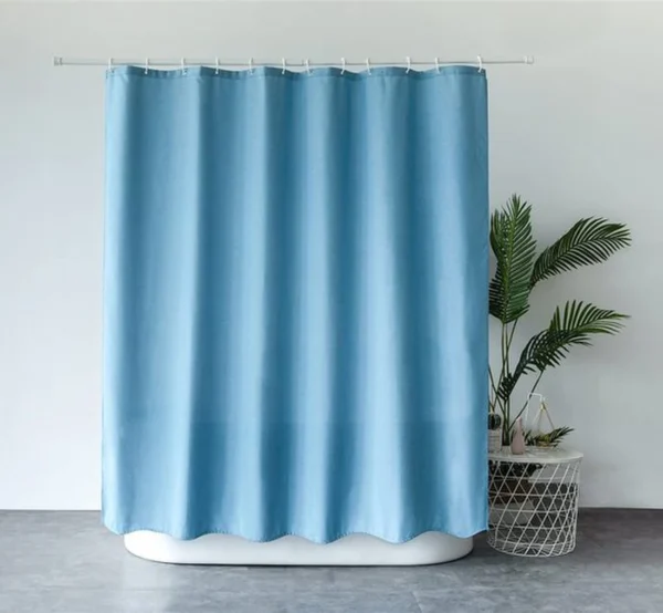 P-87213234962410-20260403113355.webp Unyqoos® Luxe turquoise douchegordijn van zwaar textiel met schimmelbestendige eigenschappen