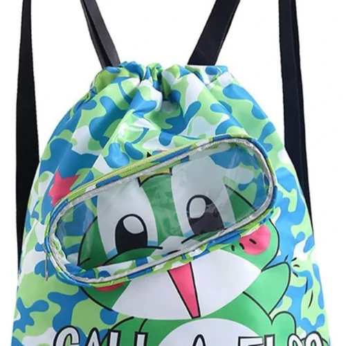 Unyqoos® Waterbestendige Zwemtas voor Kinderen met Cartoon Design en Afzonderlijk Schoenenvak