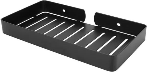 Unyqoos® Zwart Afvoerrek en Wandhouder voor Badkamer en Keuken met Handdoekhaken