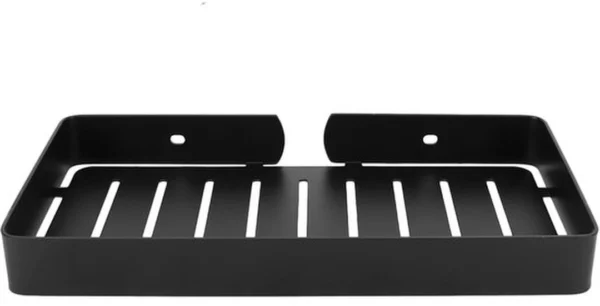 Unyqoos® Zwart Afvoerrek en Wandhouder voor Badkamer en Keuken met Handdoekhaken