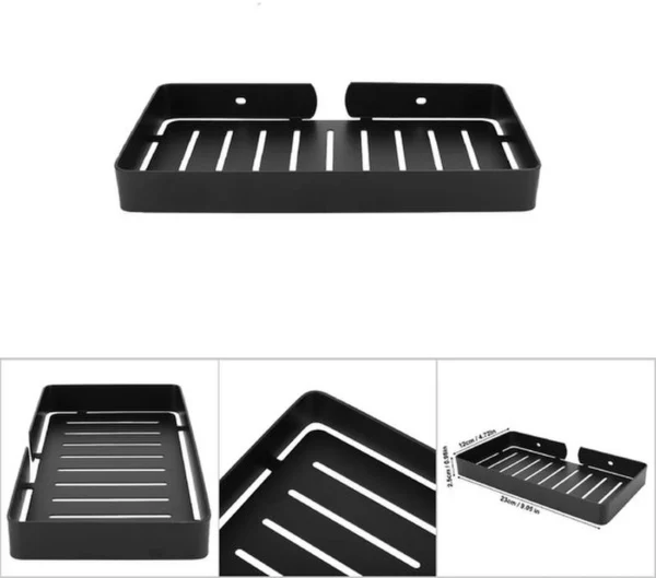 Unyqoos® Zwart Afvoerrek en Wandhouder voor Badkamer en Keuken met Handdoekhaken