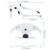 Unyqoos® Verstelbare loepbril met LED-verlichting voor precisiewerk en hobby's