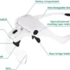 Unyqoos® Verstelbare loepbril met LED-verlichting voor precisiewerk en hobby's