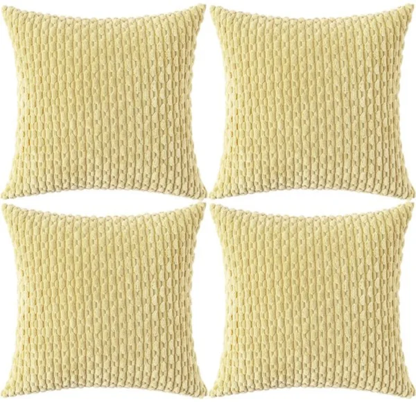 Unyqoos® Set van vier stijlvolle kussenslopen in boho stijl voor een warme sfeer
