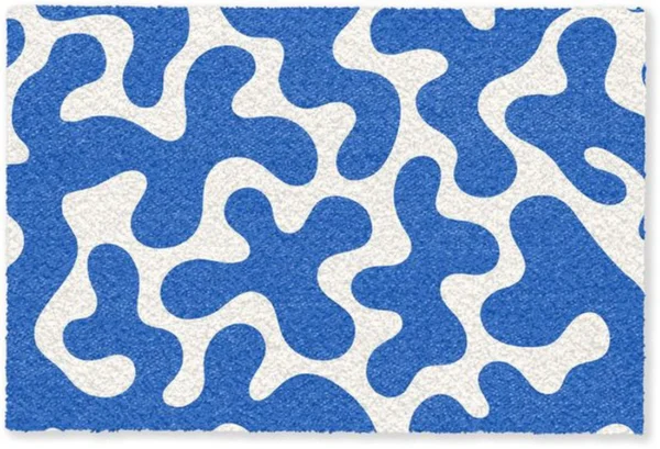 P-87213234992660-20260406092354.webp Unyqoos® Stijlvolle en deurmat voor binnen en buiten met abstracte blauwe golven