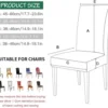P-87213234992805-20260405182637.webp Unyqoos® Vierdelige set kerststoelhoezen van rekbaar materiaal voor eetkamerstoelen