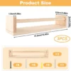 P-87213235001461-20260406081920.webp Unyqoos® Set van drie houten wandrekken voor kinderkamer en meer toepassingen
