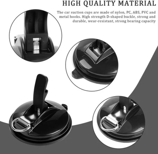 P-87213235004675-20260406115145.webp Unyqoos® Set van vier multifunctionele autozuignappen met S-haken voor veelzijdig gebruik