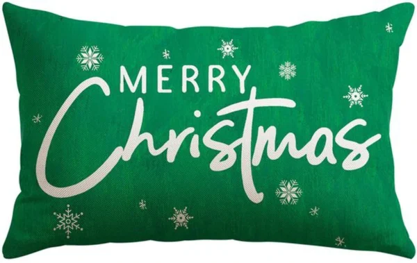 Unyqoos® Kerstkussensloop met Sneeuwvlokken in Warme Kleuren voor Sfeervolle Woonkamer