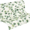 Unyqoos® Vliesbehang met Bloemenpatroon voor Moderne Landhuisstijl Interieurs, groente-wit
