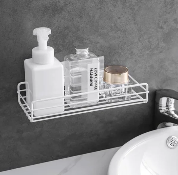 P-87213235025150-20260406101916.webp Unyqoos® Zelfklevend metalen kruidenrek en doucheplank voor keuken en badkamer