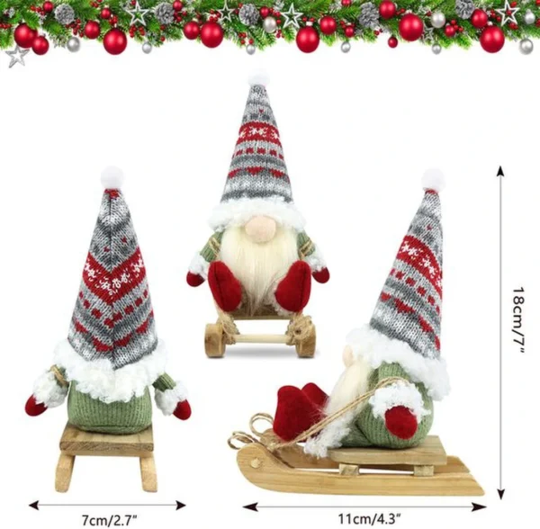 P-87213235032153-20260406093814.webp Unyqoos® Set van Drie Handgemaakte Kabouters voor Sfeervolle Kerstdecoratie Thuis
