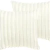 Unyqoos® Gestreepte kussenhoezen van zacht materiaal voor een luxe uitstraling