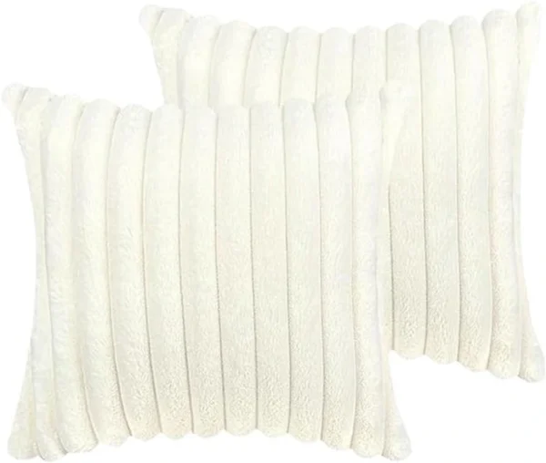 Unyqoos® Gestreepte kussenhoezen van zacht materiaal voor een luxe uitstraling