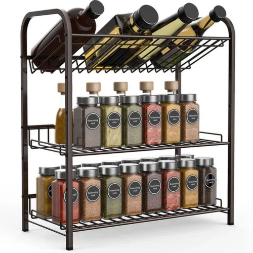 P-87213235044340-20260406101942.webp Unyqoos® Multifunctioneel 3-Laags Organisatie Rek voor Keuken en Badkamer