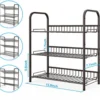 Unyqoos® Multifunctioneel 3-Laags Organisatie Rek voor Keuken en Badkamer