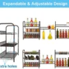 Unyqoos® Multifunctioneel 3-Laags Organisatie Rek voor Keuken en Badkamer